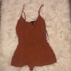 Dark orange romper